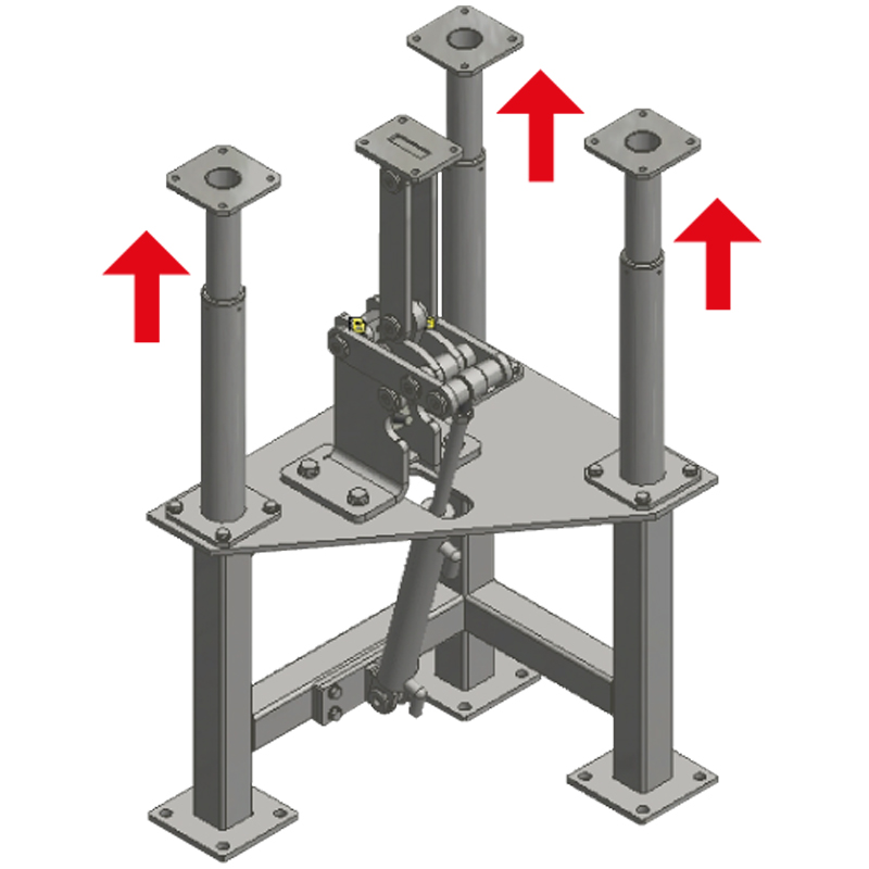 Step lifting system 3730